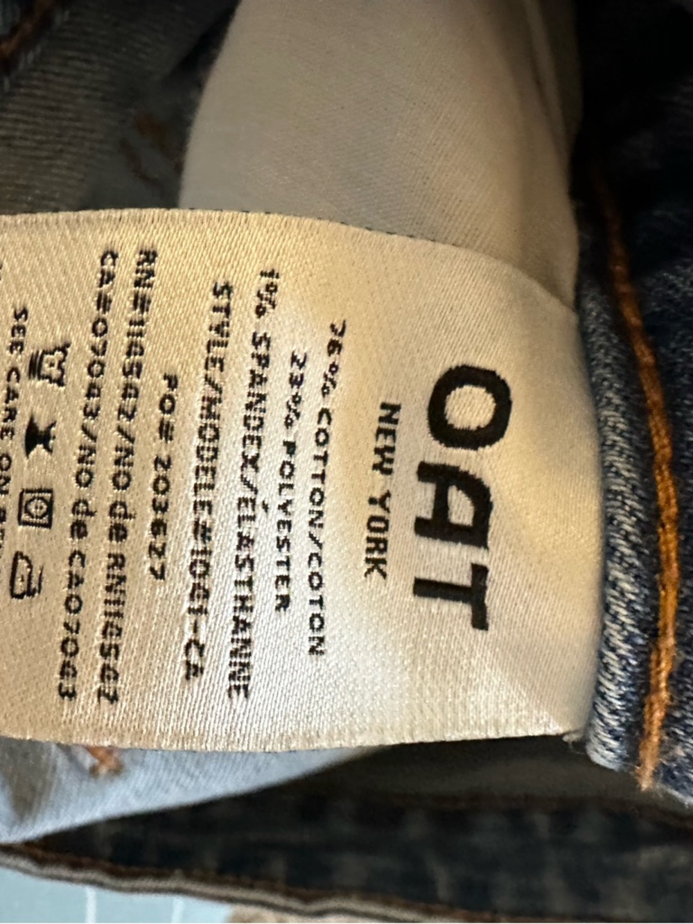 OAT Wide Leg Cropped Jeans - size 30 - size 10 - Picture 5 of 8